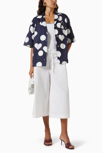 La Chemise Marin Oversized Bowling Shirt in Cotton