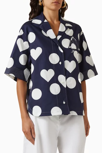 La Chemise Marin Oversized Bowling Shirt in Cotton