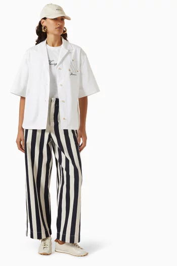La Chemise Marin Oversized Bowling Shirt in Cotton