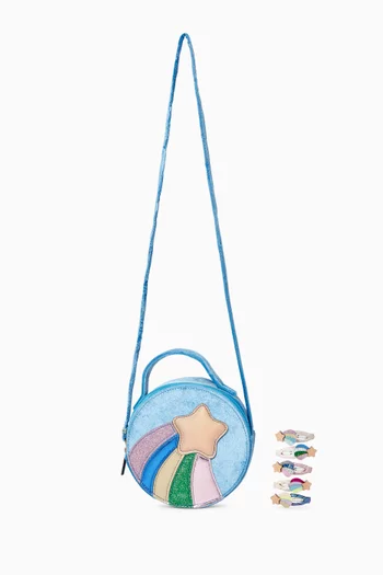 Cosmic Star Bag & Hair Clips Set