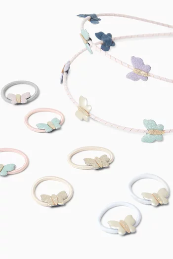 Bella Butterfly Headband & Hair Bands Set