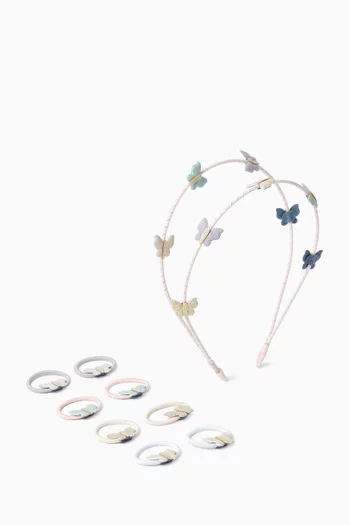 Bella Butterfly Headband & Hair Bands Set
