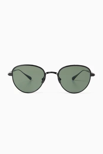 Wells J Sunglasses in Titanium