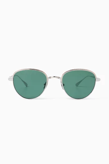 Wells J Sunglasses in Titanium