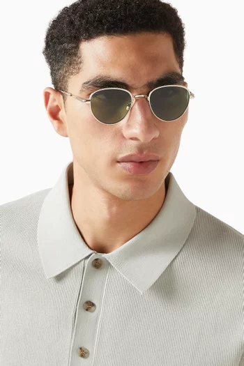 Wells J Sunglasses in Titanium