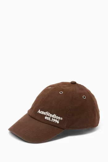Logo Baseball Cap in Cotton-canvas