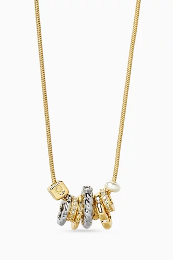 Mixed Long Pendant Necklace