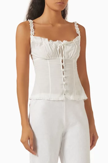 Eveline Top in Cotton Blend