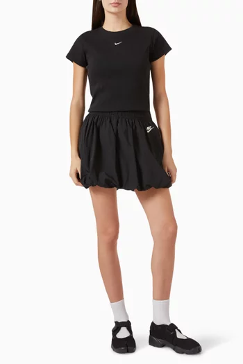 Sportswear Ribbed T-shirt in Cotton