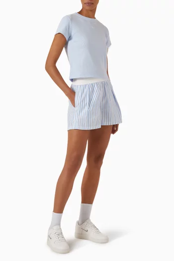 Sportswear Ribbed T-shirt in Cotton