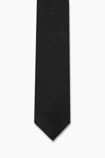 Solid Weave Tie in Silk