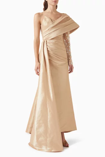 One-shoulder Gown