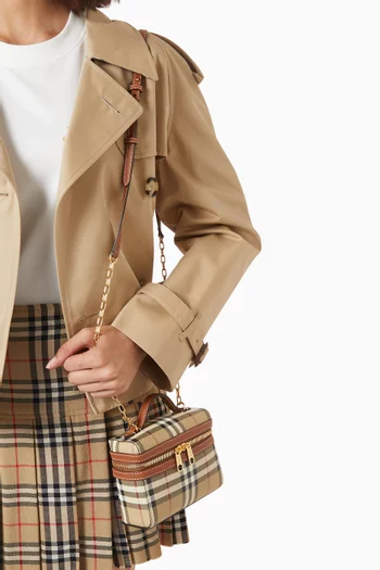 Mini Check Vanity Bag