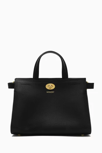 Mini Check Cotswolds Tote Bag in Leather