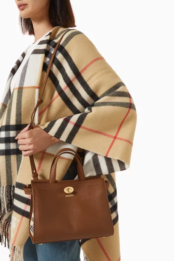 Mini Check Cotswolds Tote Bag in Leather