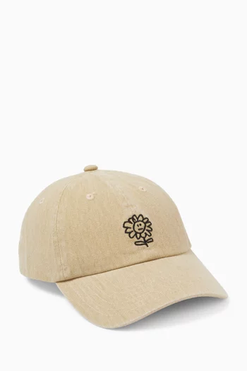 Distressed Dad Cap in Twill