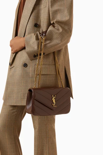 Small Loulou Shoulder Bag in Matelassé Lambskin