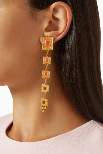 1980s Vintage Chandelier Clip-on Earrings