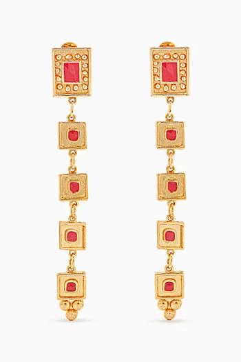 1980s Vintage Chandelier Clip-on Earrings