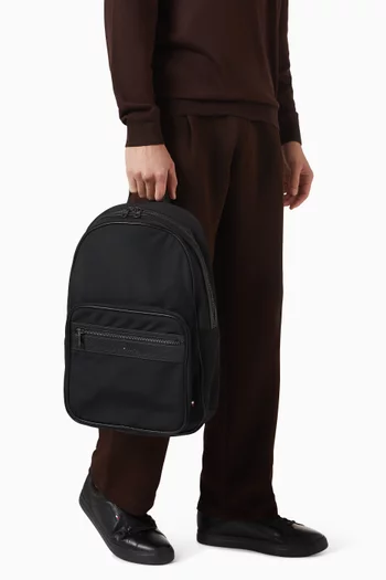 Logo Double Zip Dome Backpack