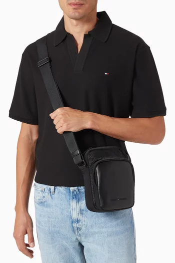 Flag Jacquard Crossbody Reporter Bag