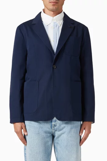 Casual Blazer in Tech Cotton
