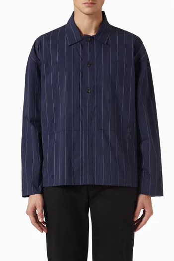 Relaxed-fit Pinstripe Overshirt