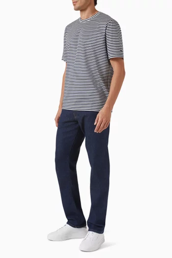 Mercerised Stripe T-shirt in Jersey