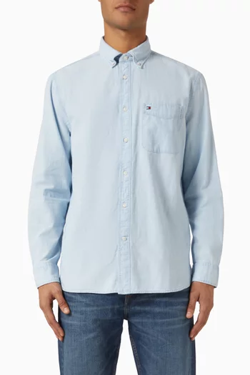 Button-down Shirt in Chambray
