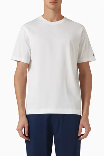 Logo Mercerized T-shirt in Cotton