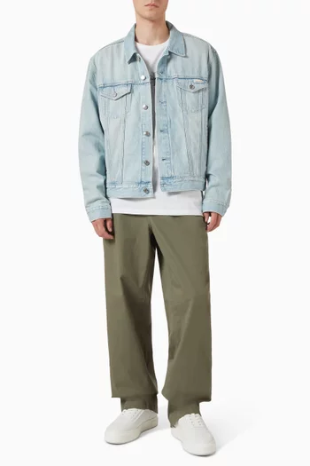Slim-fit Trucker Jacket in Denim
