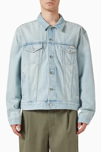 Slim-fit Trucker Jacket in Denim