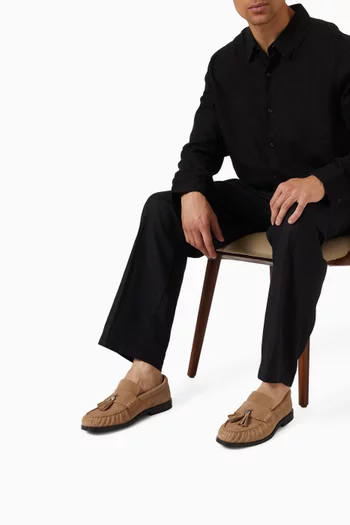 Tassel Loafers in Suede