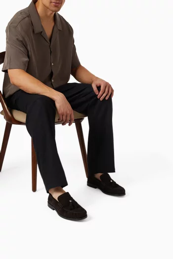 Tassel Loafers in Suede