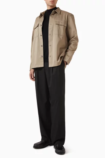 Wide-leg Pants in Viscose Blend