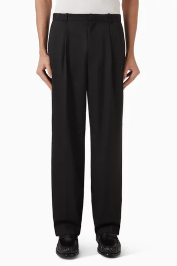 Wide-leg Pants in Viscose Blend