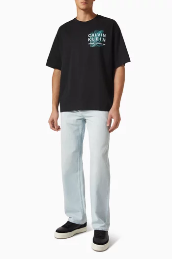 Graphic-print T-shirt in Cotton