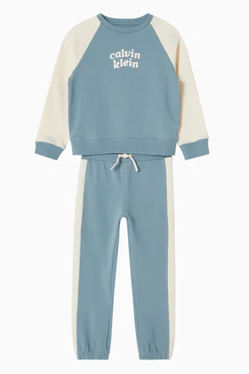 Sweatshirt & Sweatpants Set in Cotton