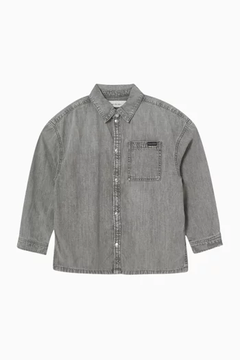 Button-up Shirt in Denim