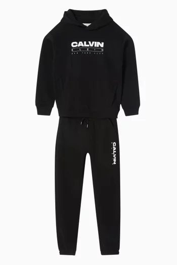 Graphic Relaxed Sweatpant in Cotton-blend