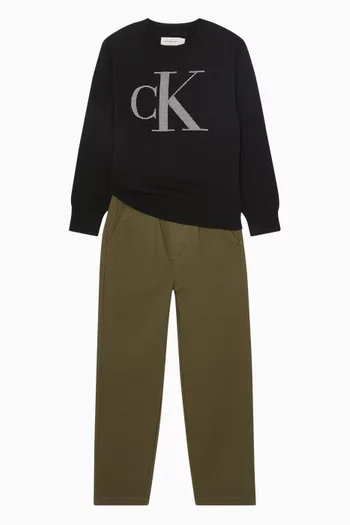 Monogram Knitted Sweater