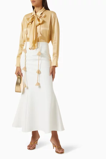 Fishtail Midi Skirt