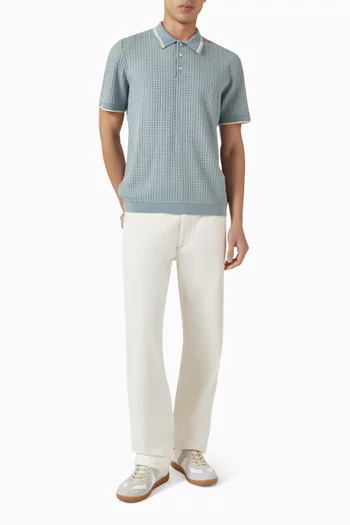 Harvey Polo T-shirt in Ribbed-knit