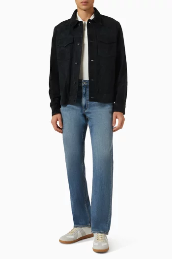 Trucker Jacket in Suede