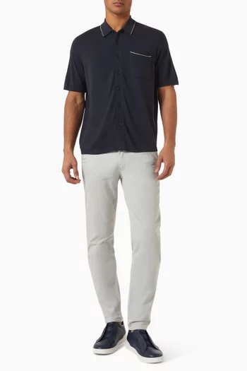 Dalton Polo T-shirt in Silk-cotton