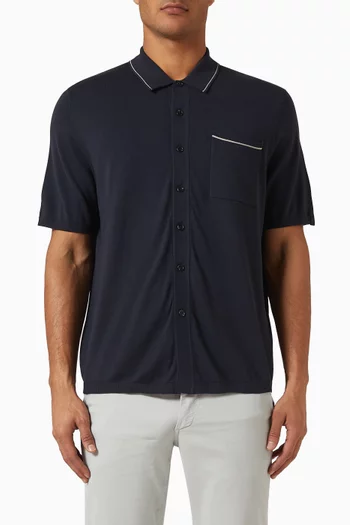 Dalton Polo T-shirt in Silk-cotton