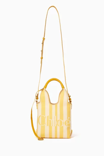Mini Stripy Tote Bag in Jacquard