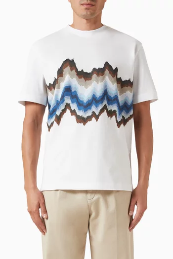 Graphic-print T-shirt in Cotton