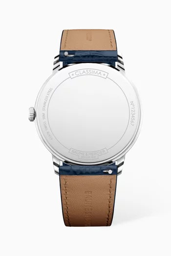 Classima Quartz Leather Watch, 40mm