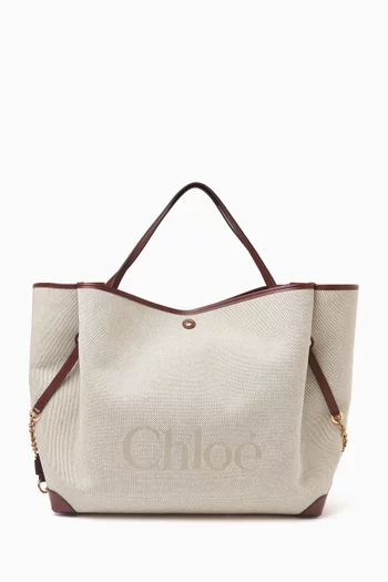 Clover Double Carry Tote Bag in Canvas